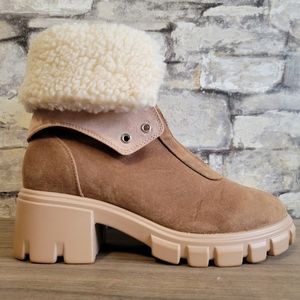 JustFab size 8 brown boots
